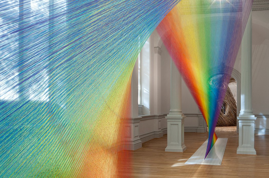 Thread Art Installation by Gabriel Dawe