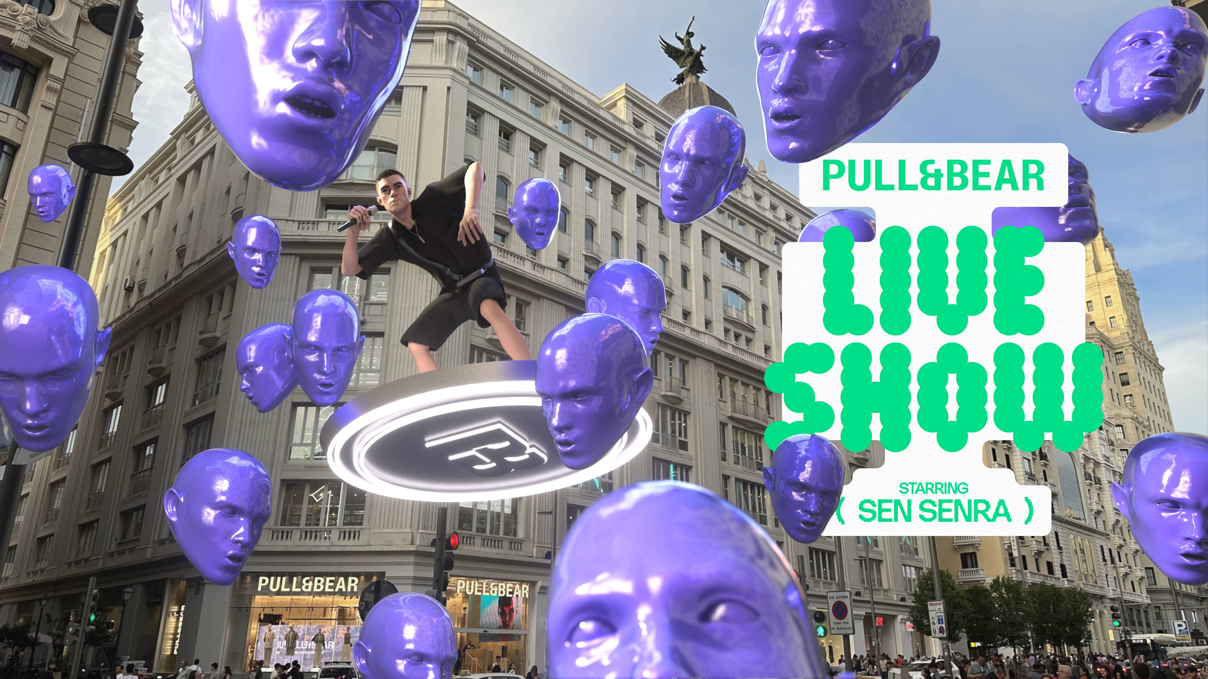 PULL&BEAR AR large-scale music show starring Sen Senra