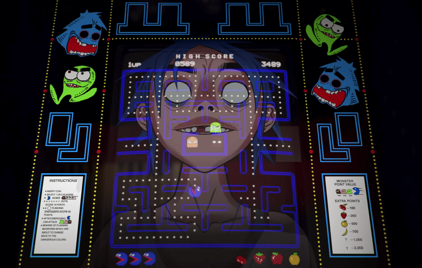 Gorillaz - PAC-MAN ft. ScHoolboy Q (Episode Five)