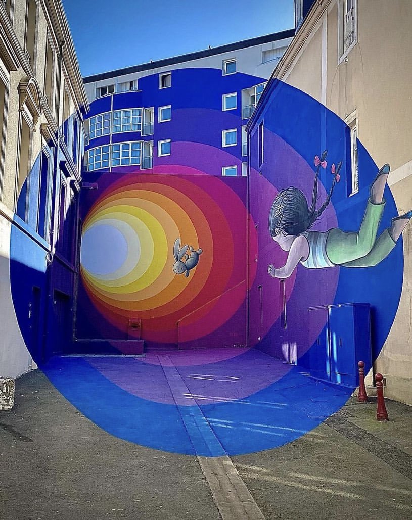 Rabbit Hole by urban artist Seth Globepainter