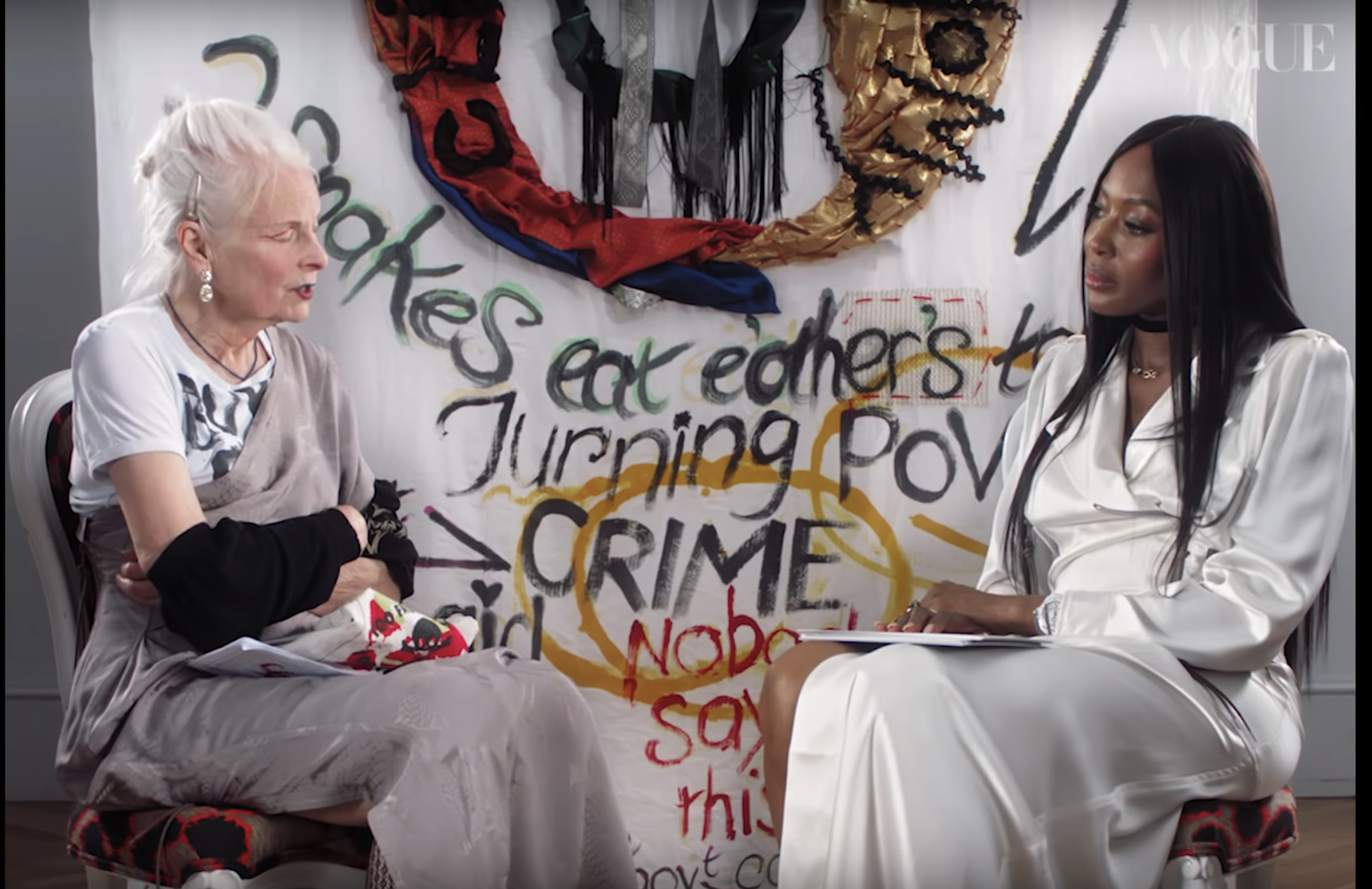 Naomi Campbell Meets Vivienne Westwood
