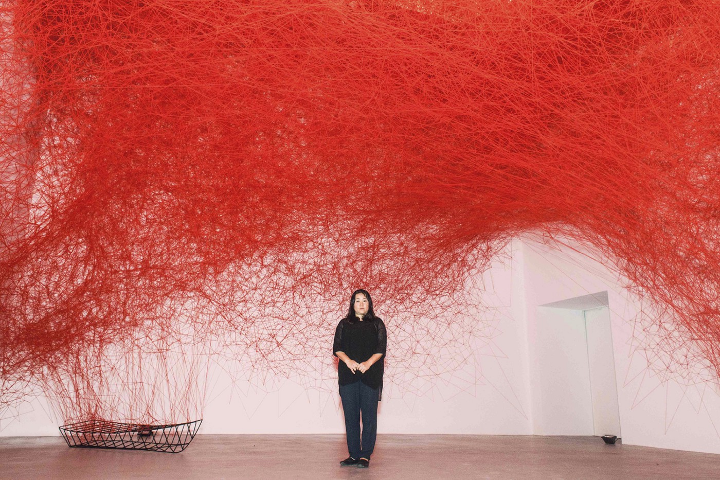 Chiharu Shiota Uses String to Draw in Space